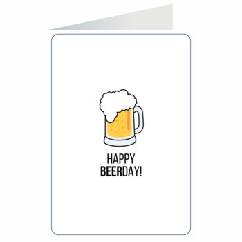 Kartka okolicznościowa – Happy Beerday – Kartki na ogólne urodziny – Szalony.pl