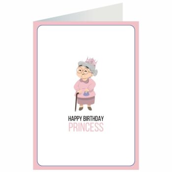 Kartka okolicznościowa – Happy birthday, princess – Kartki na ogólne urodziny – Szalony.pl