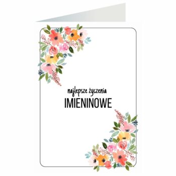 Kartka okolicznościowa – Imieniny, kwiaty – Kartki imieninowe – Szalony.pl