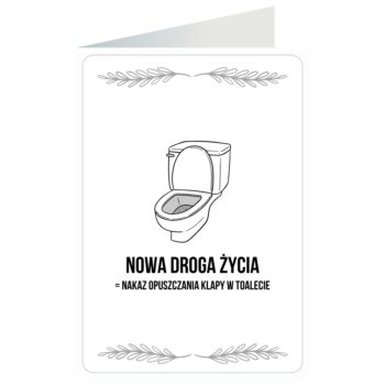 Kartki okolicznościowe – Toaleta – Kartki ślubne – Szalony.pl