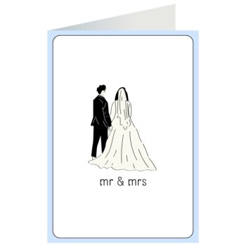 Kartka okolicznościowa – Mr & Mrs – Kartki ślubne – Szalony.pl