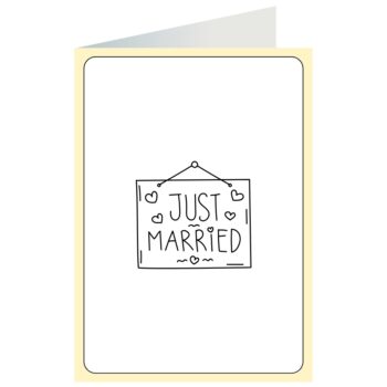 Kartka okolicznościowa – Just married – Kartki ślubne – Szalony.pl