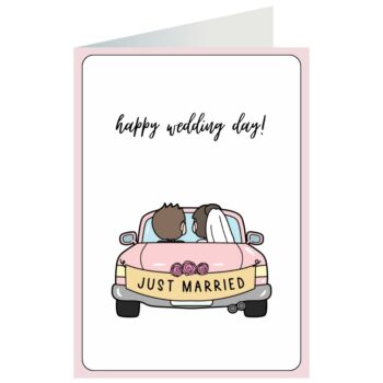 Kartka okolicznościowa – Happy wedding day! – Kartki ślubne – Szalony.pl