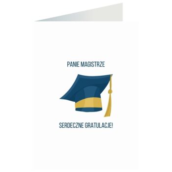 Kartka okolicznościowa – Panie Magistrze, czapka – Kartki gratulacje – Szalony.pl