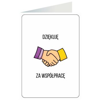 Kartka okolicznościowa – Dziękuje za współprace – Kartki podziękowania – Szalony.pl