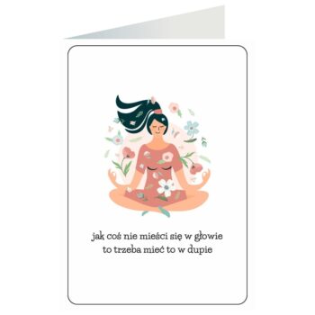 Kartka okolicznościowa – Yoga – Kartki Inne – Szalony.pl