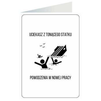 Kartki okolicznościowe – Tonący statek – Kartki podziękowania – Szalony.pl