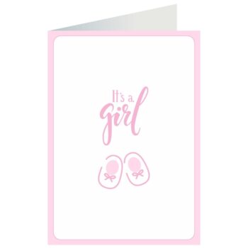 Kartka okolicznościowa – It’s a girl – Kartki na narodziny – Szalony.pl