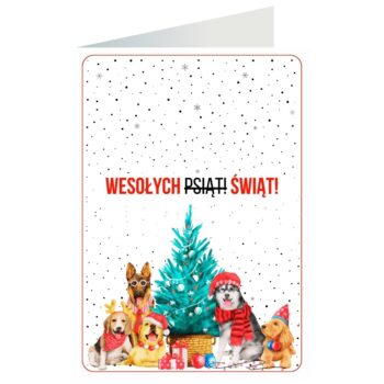 Kartki okolicznościowe – Wesołych psiąt! – Kartki na Boże Narodzenie – Szalony.pl