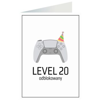 Kartka okolicznościowa – Pad, 20 lat – Kartki na 20 urodziny – Szalony.pl
