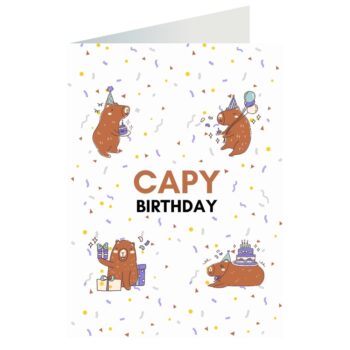 Kartka okolicznościowa – Capy Birthday – Kartki na ogólne urodziny – Szalony.pl