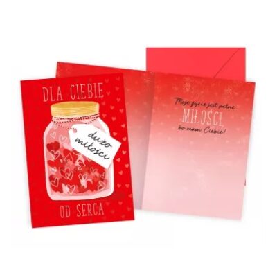 Kartka okolicznościowa – Dla Ciebie, Od serca – Prezent na Walentynki – Szalony.pl