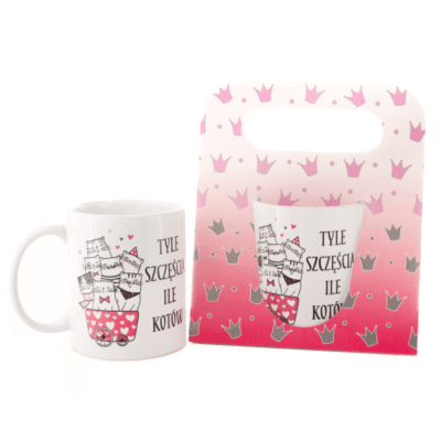 Kubek – Tyle szczęścia ile kotów – Prezenty – Szalony.pl