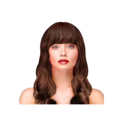 Peruka- Długie włosy, brąz – Przebrania imprezowe – Szalony.pl