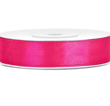 Tasiemka satynowa – c. różowa, 12mm/25mm – Dekoracje imprezowe – Szalony.pl