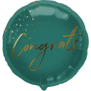 Balon bez helu: Congrats, zielony – Balony bez helu – Szalony.pl