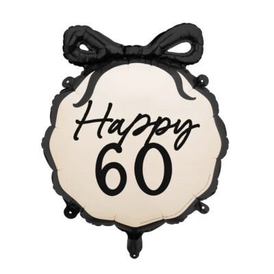 Balon bez helu: Pastylka 60 lat – Dekoracje imprezowe – Szalony.pl