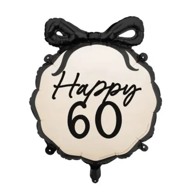 Balon bez helu: Pastylka 60 lat – Dekoracje imprezowe – Szalony.pl