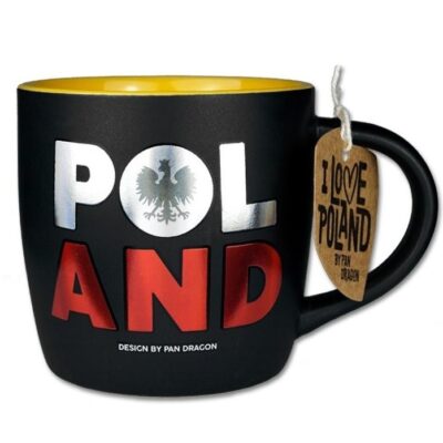 Kubek – Poland, czarno-złoty – Prezenty – Szalony.pl