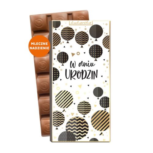 Czekolada - W dniu urodzin, balony (mleczne nadzienie)