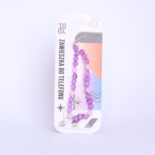 Zawieszka do telefonu - Kulki, fioletowe
