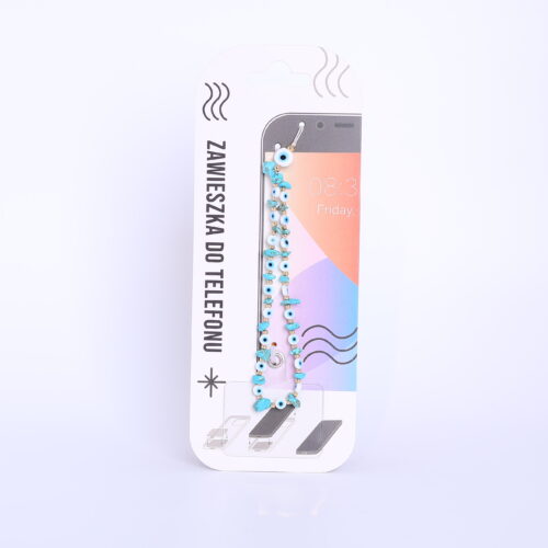 Zawieszka do telefonu - Oczy, niebieska