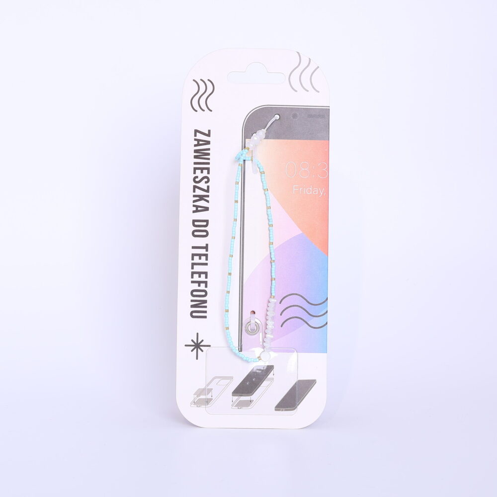 Zawieszka do telefonu – Błękitno – złota – Prezenty – Szalony.pl