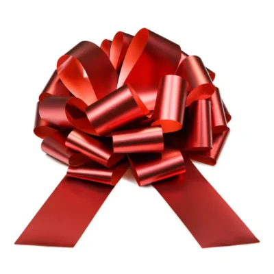 Kokarda dekoracyjna DIY, czerwony, 30 cm – Dekoracje na Boże Narodzenie – Szalony.pl