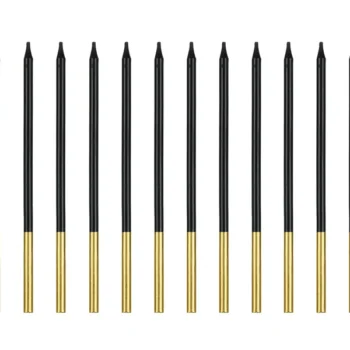 Świeczki – długie gładkie – czarne, 14 cm (12 szt.) – Dekoracje imprezowe – Szalony.pl