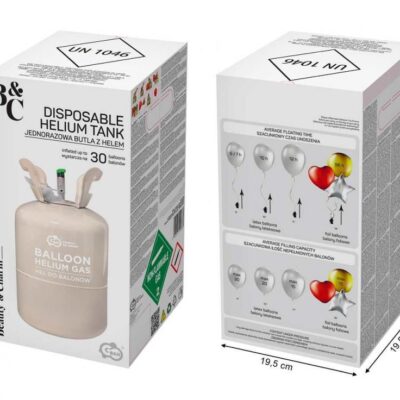 Butla z helem (jednorazowa) na 30 balonów – Butle z helem – Szalony.pl