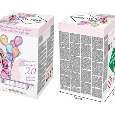 Butla z helem (jednorazowa) na 20 balonów – Butle z helem – Szalony.pl