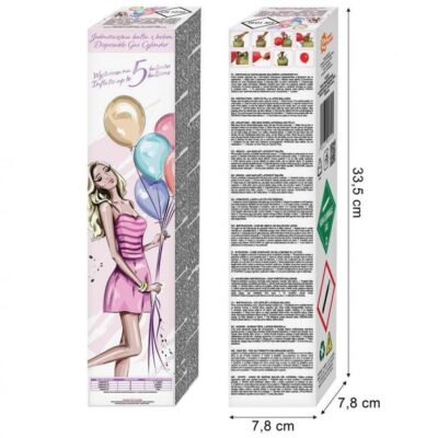 Butla z helem (jednorazowa) na 5 balonów – Butle z helem – Szalony.pl