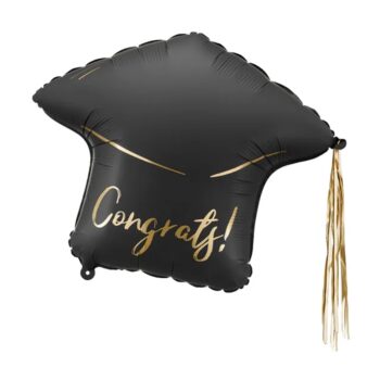 Balon bez helu: Czapka congrats!, 53x44cm – Balony foliowe – Szalony.pl
