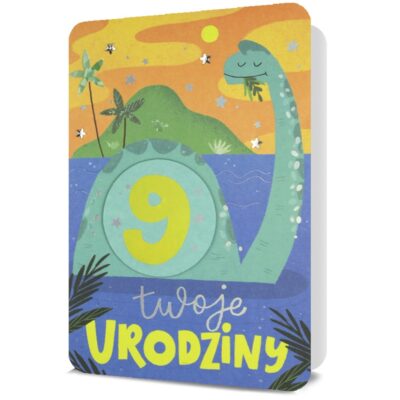 Kartka okolicznościowa – Twoje urodziny, Dinozaur – Kartki na ogólne urodziny – Szalony.pl