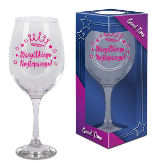 Kieliszek do wina - Wszystkiego najlepszego, 580ml