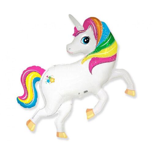 Balon z helem: Jednorożec, kształt, 24"
