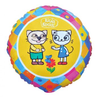 Balon bez helu: Kicia Kocia i Pacek 18″ – Balony foliowe – Szalony.pl