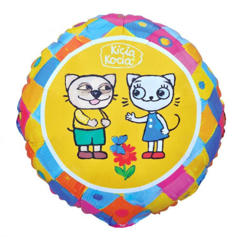 Balon z helem: Kicia Kocia i Pacek 18"