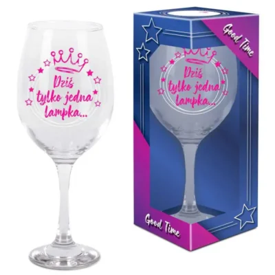 Kieliszek do wina – Dziś tylko jedna lampka, 580ml – Kieliszki do wina – Szalony.pl