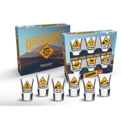 Kieliszki – Drogówka, 35ml, 6szt – Kieliszki do wódki – Szalony.pl