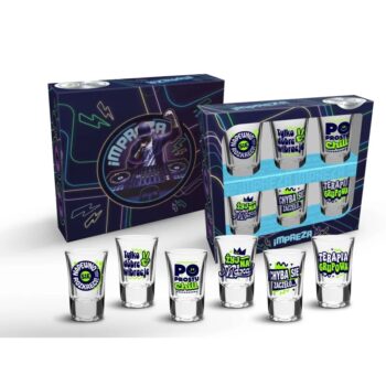 Kieliszki – Impreza, 35ml, 6szt – Kieliszki do wódki – Szalony.pl