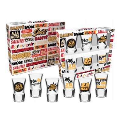 Kieliszki – Toasty, 35ml, 6szt – Kieliszki do wódki – Szalony.pl