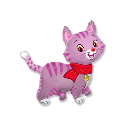 Balon bez helu: Kotek, różowy, 24″ – Balony foliowe – Szalony.pl