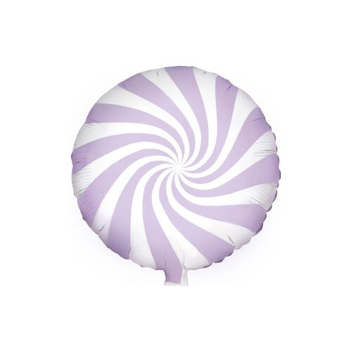 Balon z helem: Lizak, fioletowy, 18"