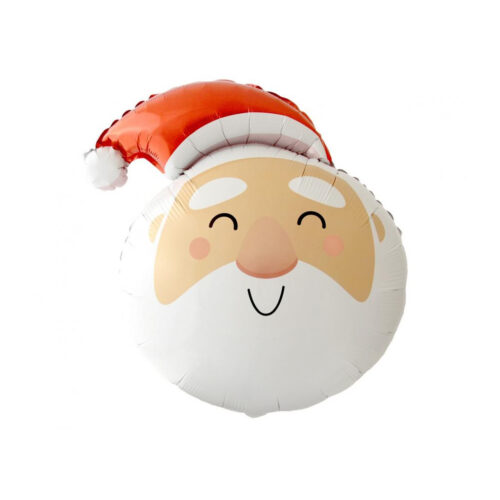Balon z helem: Głowa Mikołaja, 69cm