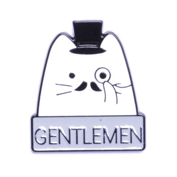 Pin – Kot gentlemen – Piny – Szalony.pl