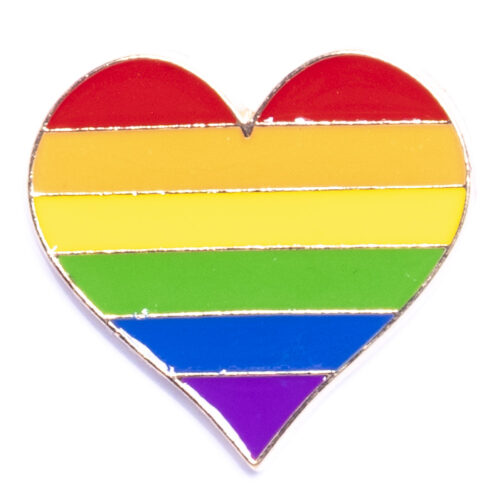 Pin - Tęczowe serce