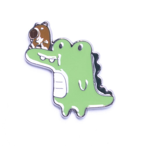 Pin - Krokodyl z kapibarą
