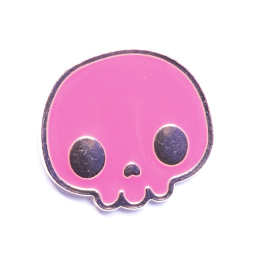 Pin - Różowa czaszka