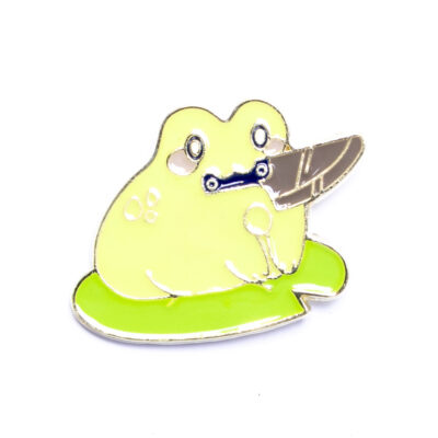 Pin – Żaba z nożem – Prezenty – Szalony.pl